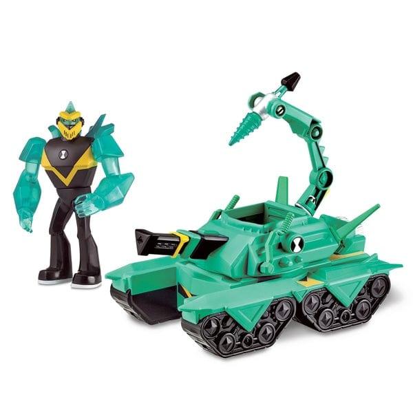 Ben 10 Transforming Vehicle With Figure - Diamond Head Power Tank - sop-development