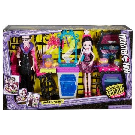 Monster High Monster Family Vampire Kitchen Playset and 2-Pack Dolls - sop-development