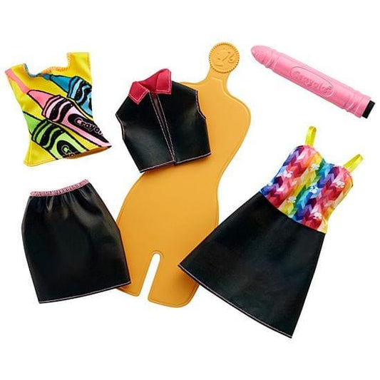 Barbie Crayola Rainbow Design Fashion Set - sop-development