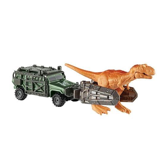 Matchbox Jurassic World Dino Transporters Tyranno-Hauler Vehicle And Figure - sop-development