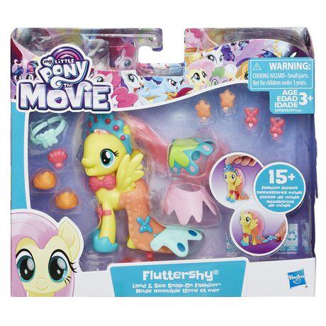 My Little Pony the Movie Fluttershy Land and Sea Snap-On Fashion - sop-development