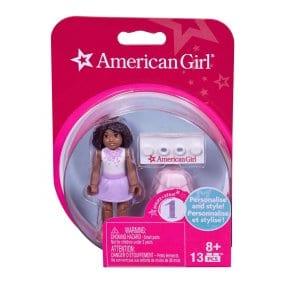 Mega Bloks American Girl White Top and Purple Skirt Mini Figure - sop-development